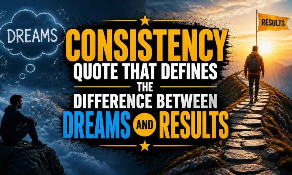 consistency-quote-that-defines-the-difference-between-dreams-and-results