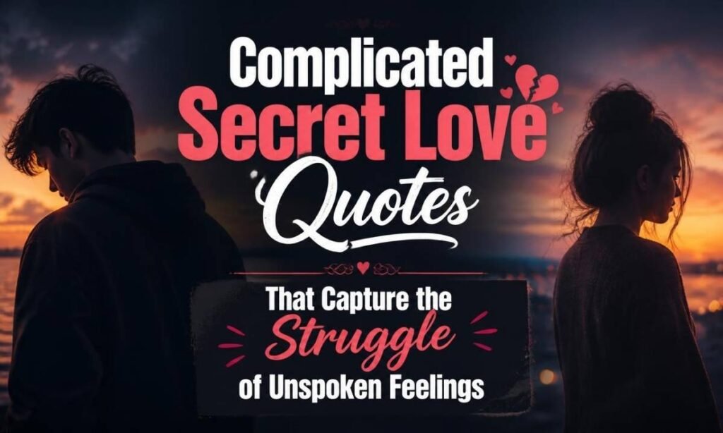 Complicated Secret Love Quotes That Capture the Struggle of Unspoken Feelings