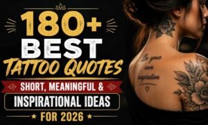 180+ Best Tattoo Quotes Short, Meaningful & Inspirational Ideas for 2026